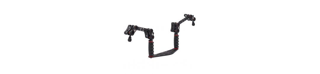 Underwater Camera Housing Tray and Handles with 1-Inch Ball Joint 25mm and Ys-Mount