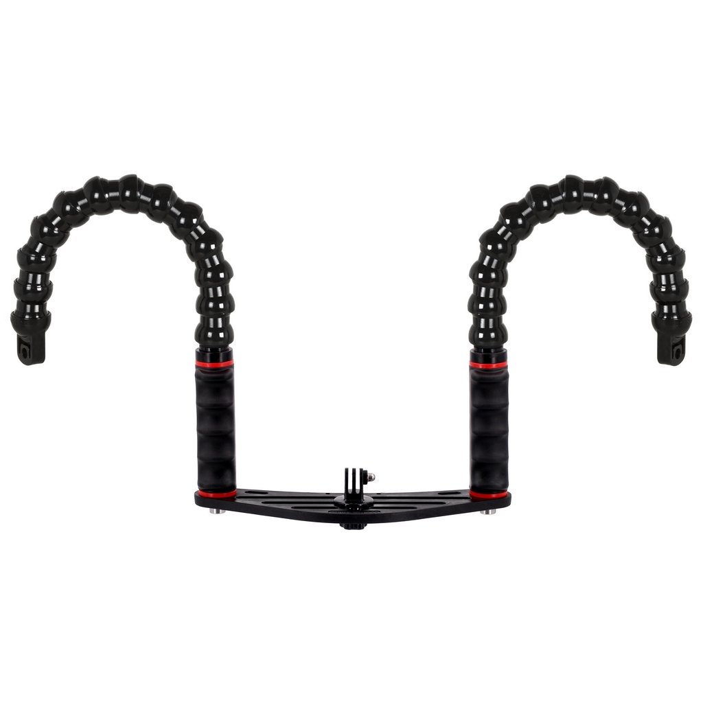 Platine avec Double Poignée et Bras Flexible Terminaison YS pour Action Caméra GoPro