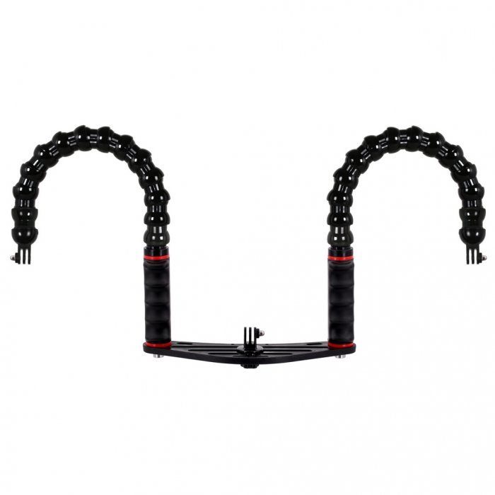 Pletina Universal para Action Cam y Puño Brazos Flexible Adaptador Focos Qudos