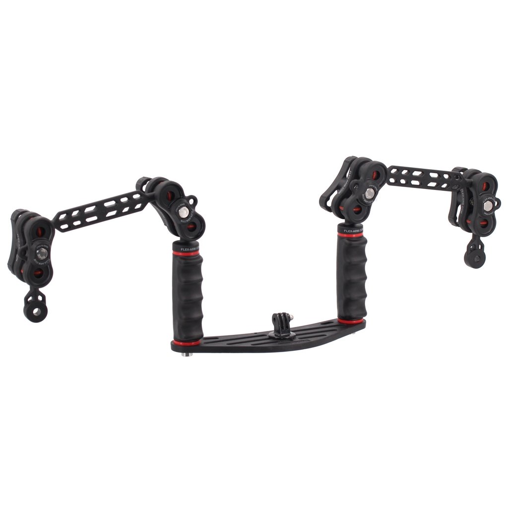 Unterwasser Tray Schiene für Action-Kameras GoPro mit Plastic Carbon Arme and YS-Adapter