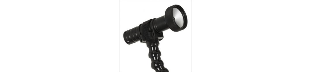 Handle with Flex Arm and Universal Light Adapter with Base Mount M8 Female Thread Length 57 cm