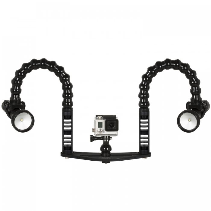 Handle with Flex Arm and Universal Light Adapter with Base Mount M8 Female Thread Length 57 cm