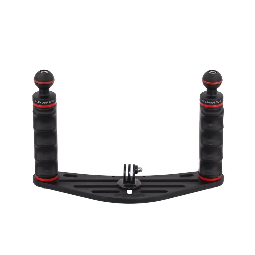 Pletina Universal para Action Cam Doble Puño con Bola 25 mm