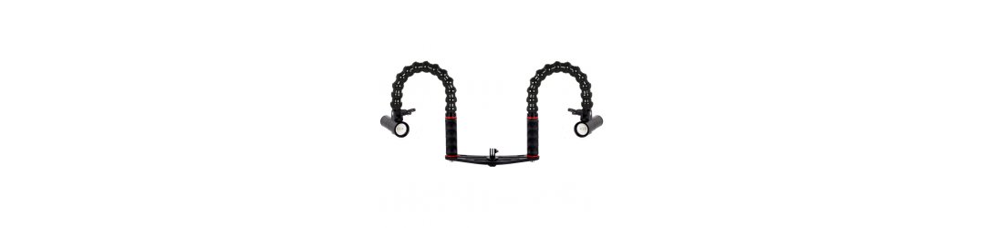 Pack Platine pour GoPro avec Lampe Vidéo Supe PV22 SET 4000 Lumen