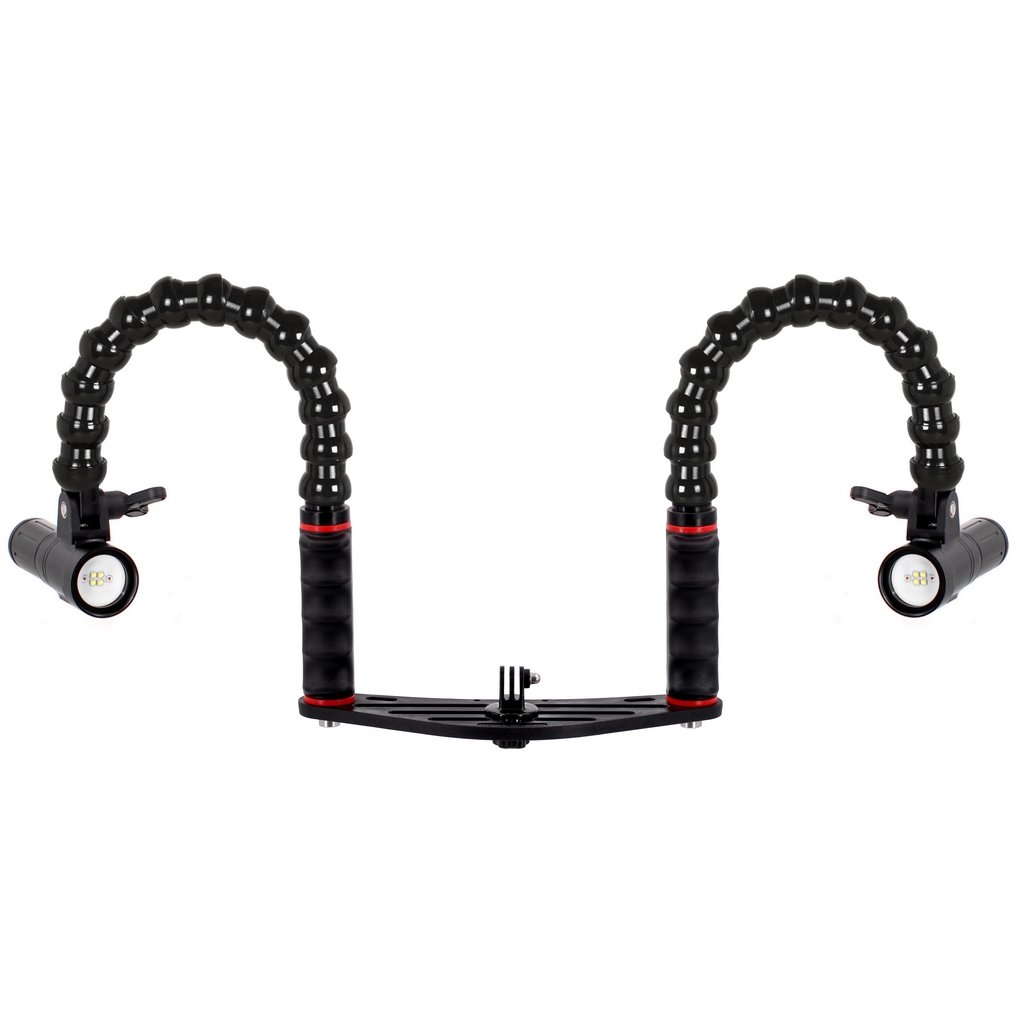 Pletina para Action Cam con Foco Supe PV22 Kit 4000 Lumen