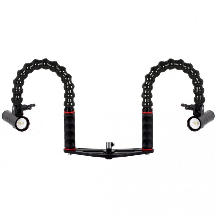 Pack Platine pour GoPro avec Lampe Vidéo Supe PV22 SET 4000 Lumen