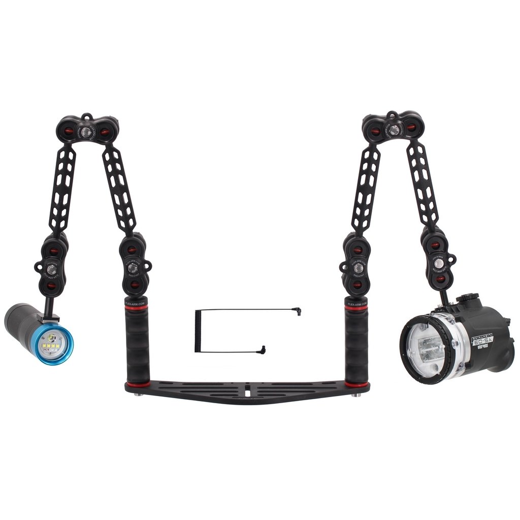 Underwater Tray Package with Sea and Sea Ys-D3 Strobe and Scubalamp PV32T Photo Video 3000 Lumen