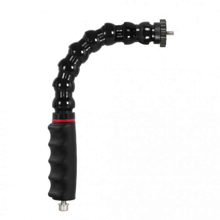 Poignée avec Bras Flexible Articulé Filet M8 Femelle et Filet 1/4 Mâle avec Rondelle Frein Photographique Long 36 cm