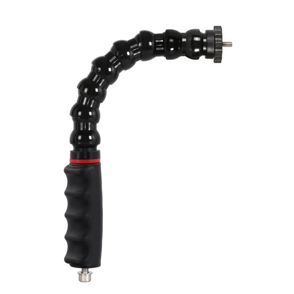 Puño con Brazo Flexible Rosca Hembra M8 y Rosca Macho 1/4 Unc con Arandela de Seguridadde Trípode Long 36 cm