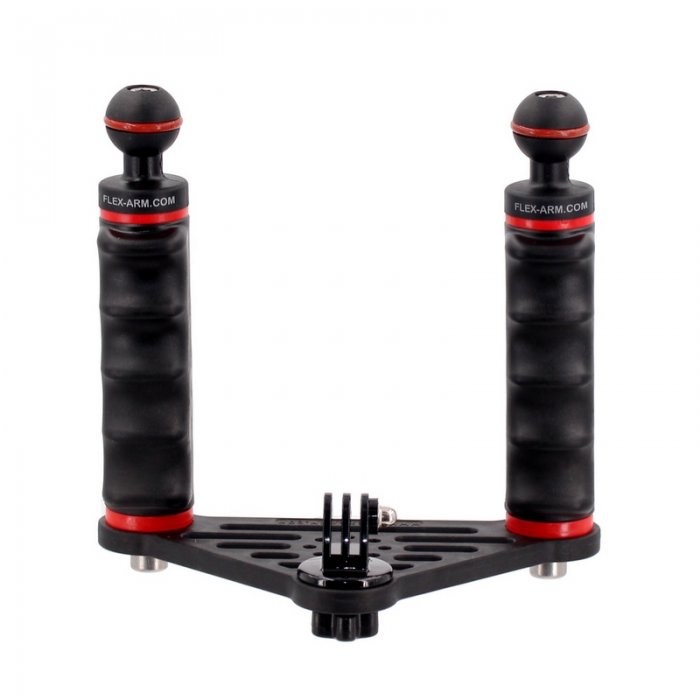 Mini Platine Double Poignée avec Rotule 25 mm