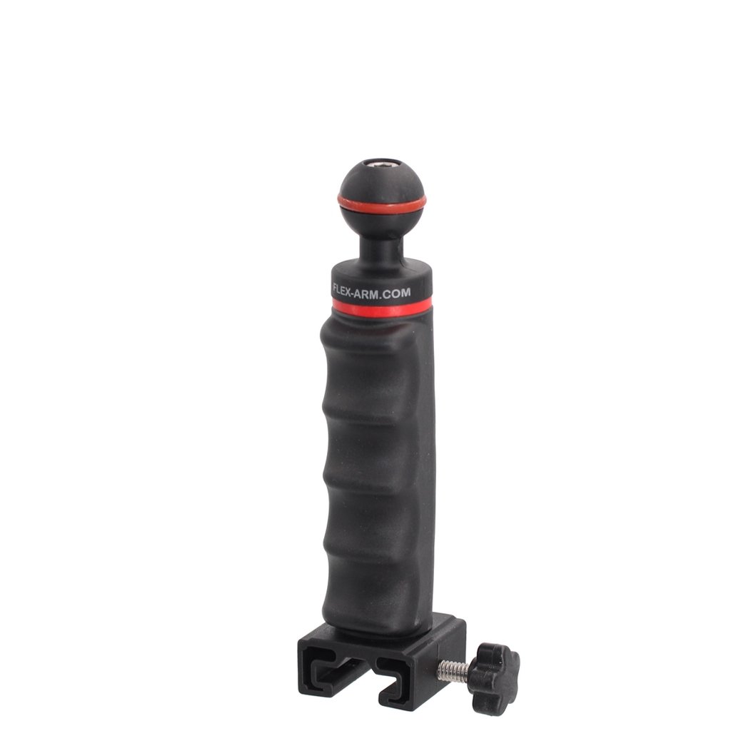 Impugnatura con Sfera 25 mm Base Adattatore Slitta T1