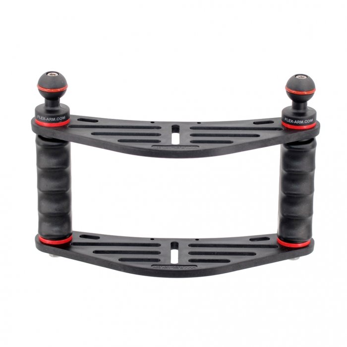 Underwater Double Tray and Handles with 1-Inch Ball Joint for Action Camera GoPro