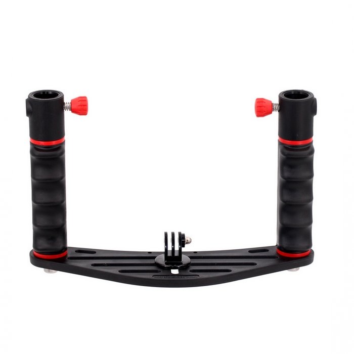 Pletina para Action Cam GoPro con Doble Puño y Base Quick Release