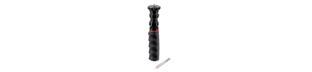 Flex-Arm Ground Stake with 1/4 Tripod Screw with Flange Disc Female
