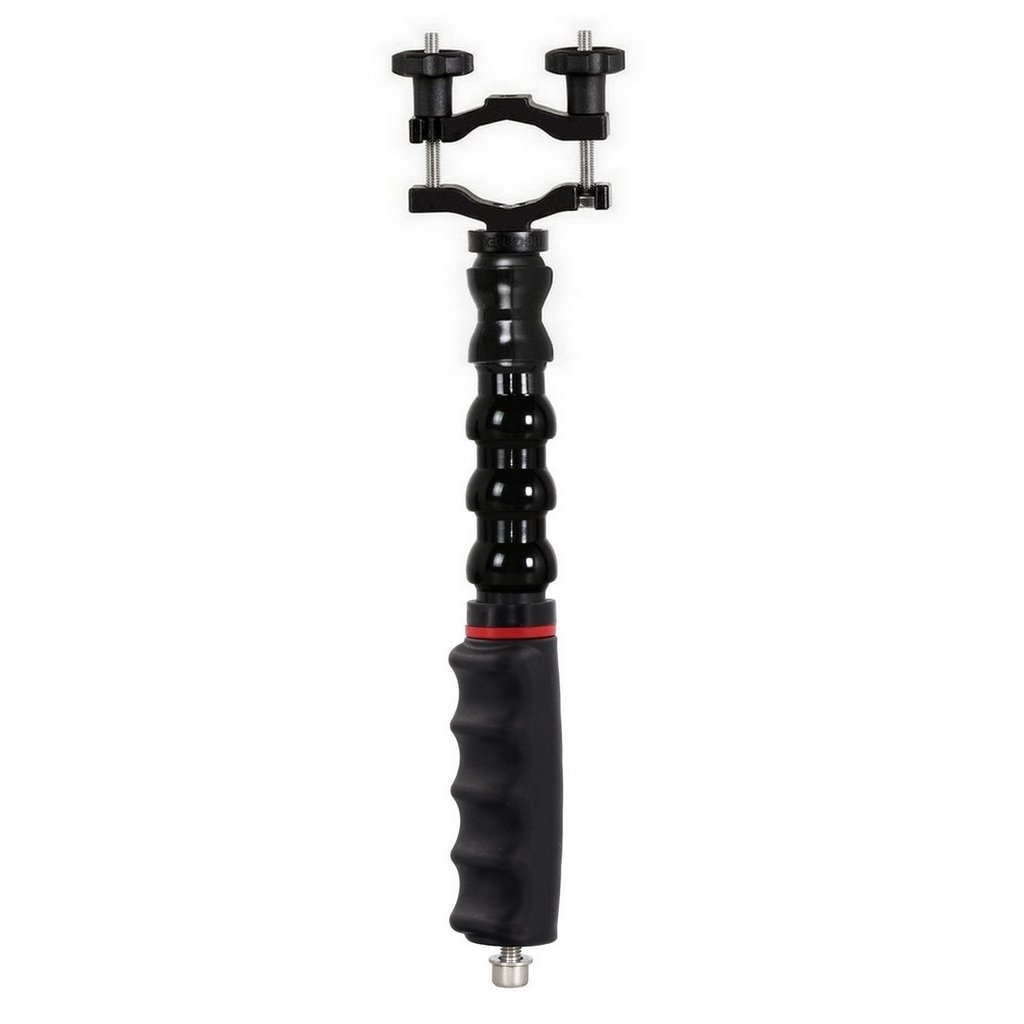 Puño para Pletina con Brazo Flexible Rosca M8 Hembra y Abrazadera para Tubo - 29 cm