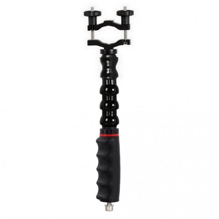 Poignée avec Bras Flexible avec M8 Femelle et Collier de Serrage - 29 cm