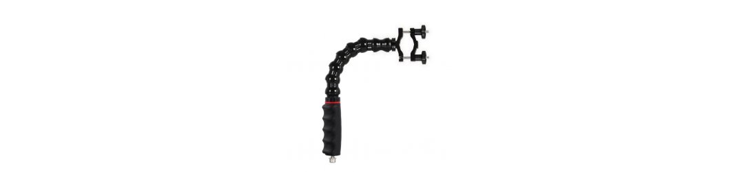 Handle with Flexible Arm with M8 Female Thread and Pipe Clamp - 36 cm