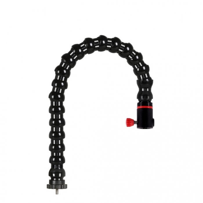 Bras Flexible avec Filet 1/4 Mâle et Rondelle Frein Photographique et Base à Dégagement Rapide Long 52 cm