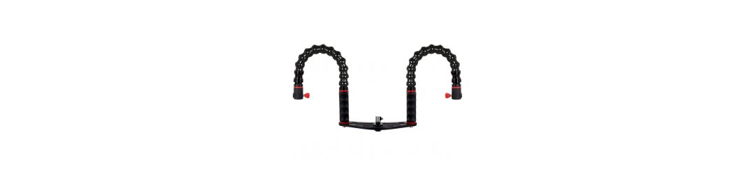 Underwater Tray With Handles and Flex Arms Quick Release for Action Camera GoPro