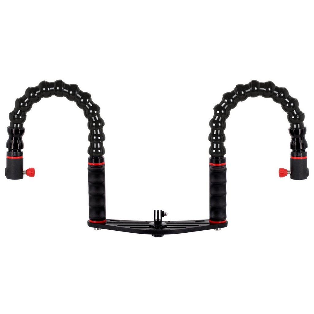 Staffa Subacquea Action Cam Impugnature Bracci Flessibili Terminale Quick Release