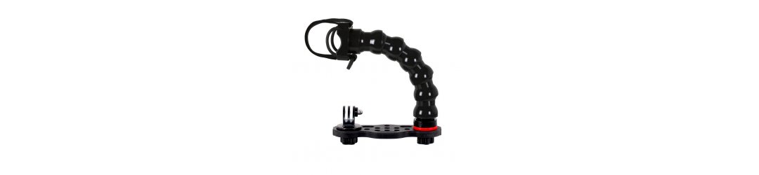 Pletina GoTray con Brazo Flexible Adaptador Universal para Focos y Suporte GoPro