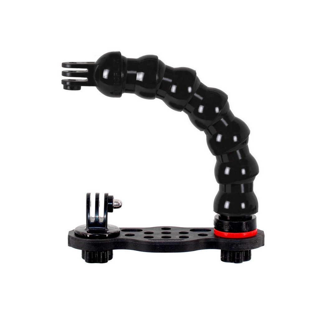 Staffa Subacquea per GoPro con Braccio Flessibile Attacco Qudos e Illuminatori Subacquei