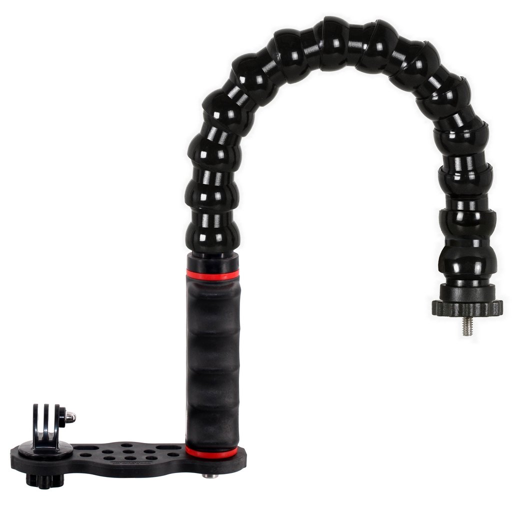 Platine GO-TRAY avec Poignée et Bras Flexible Terminaison Filet 1/4 Mâle Photographique