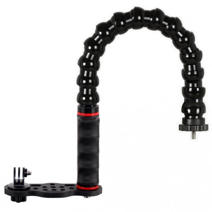 Pletina Go-Tray con Puño y Brazo Flexible Adaptador Rosca Macho 1/4 Unc Trípode