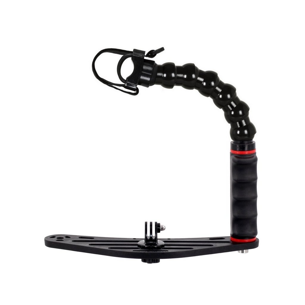 Unterwasser Tray Schiene für Action-Kameras mit Handgriff und Adapter Unterstützung Taschenlampen