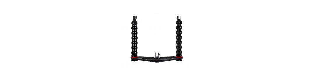 Pletina para Action Cam y Brazos Flexible Adaptador Focos Qudos