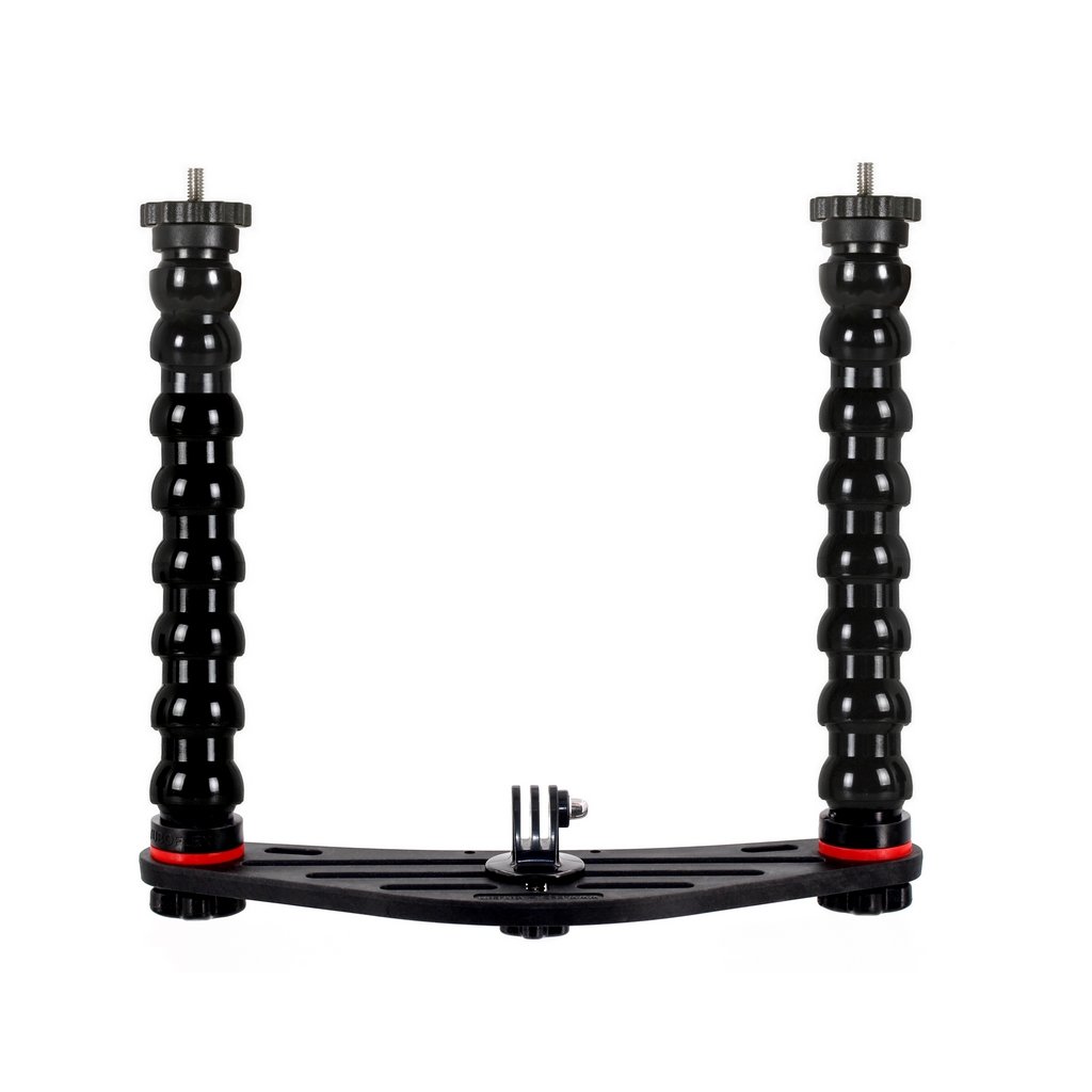 Platine avec Bras Flexible Terminaison Filet 1/4 Mâle pour Caméra GoPro