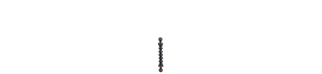 1/2 Flexible Arm Gooseneck With Double 1-Inch Ball 25 mm Leng 18 cm