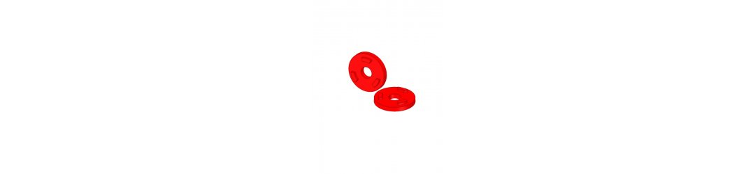 Anti-Rotation Washers Color Red - M6