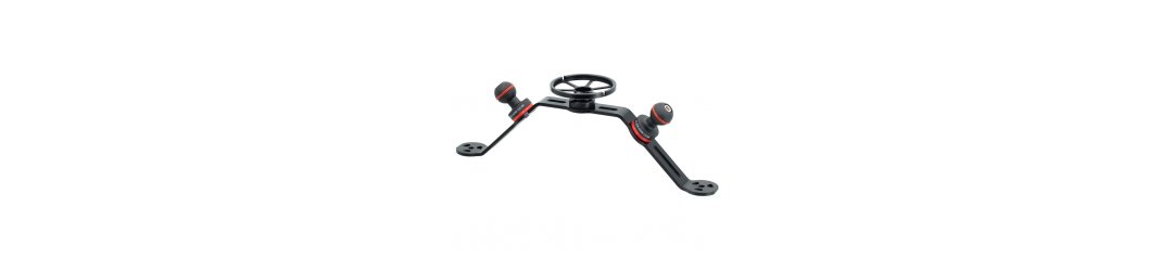 Crossbar Set Lens Holder with 2 1-Inch Ball 25 mm for Underwater Tray 320 mm