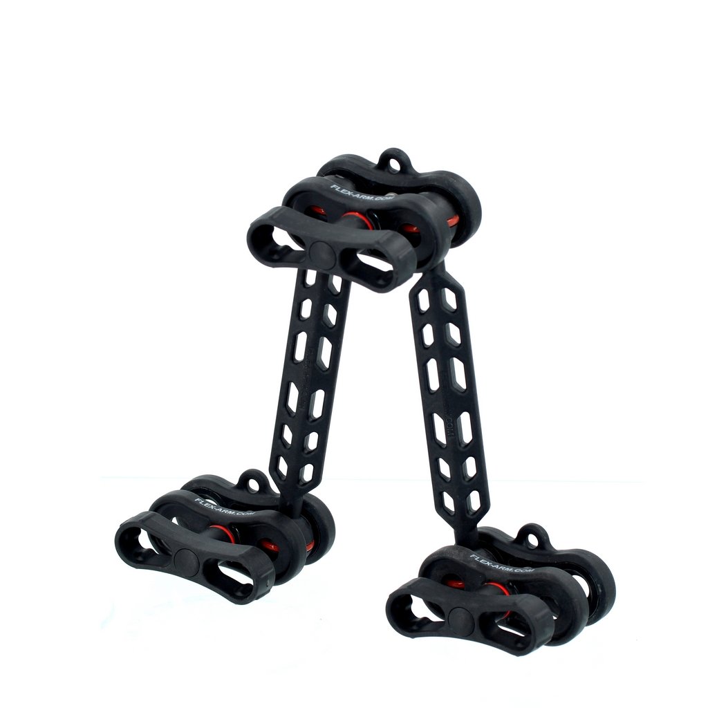 Kit Brazos Plastic Carbon 18-18 cm y Pinzas Clamp Evo
