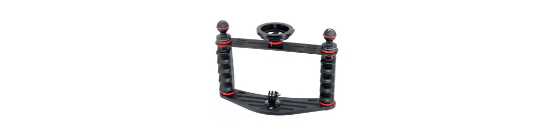 Pletina para Action Cam Doble Puño con Cross Bar Standar et Quick Release System 02 Mount