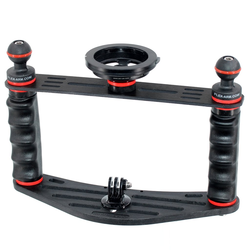 Pletina para Action Cam Doble Puño con Cross Bar Standar et Quick Release System 02 Mount