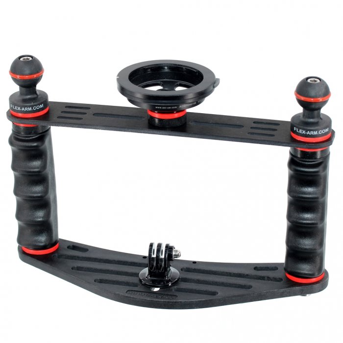 Pletina para Action Cam Doble Puño con Cross Bar Standar et Quick Release System 02 Mount