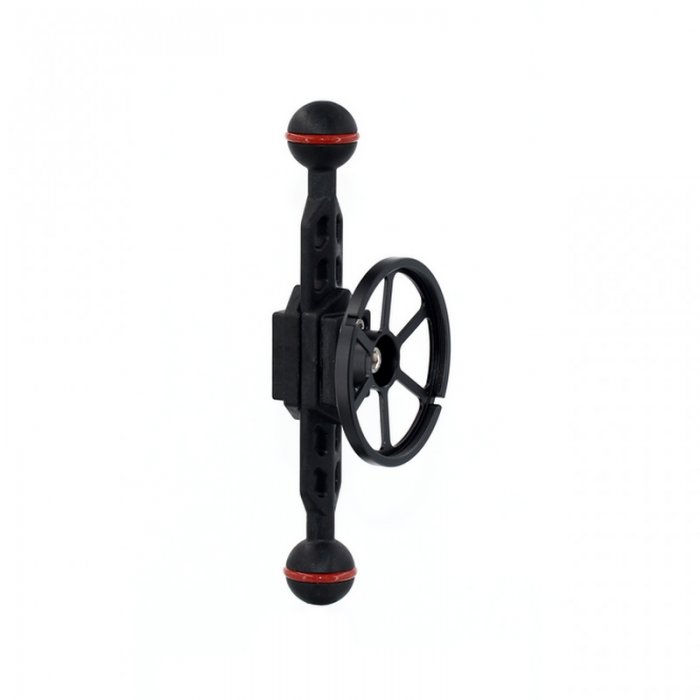 Plastic Carbon Arm with Double 1-inch Ball Length 18 cm and Lens Holder M67