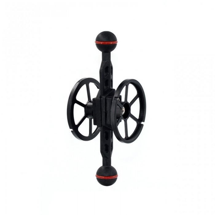 Plastic Carbon Brazo con Bola 25 mm Long 18 cm y Doble Porta Objetivo M67