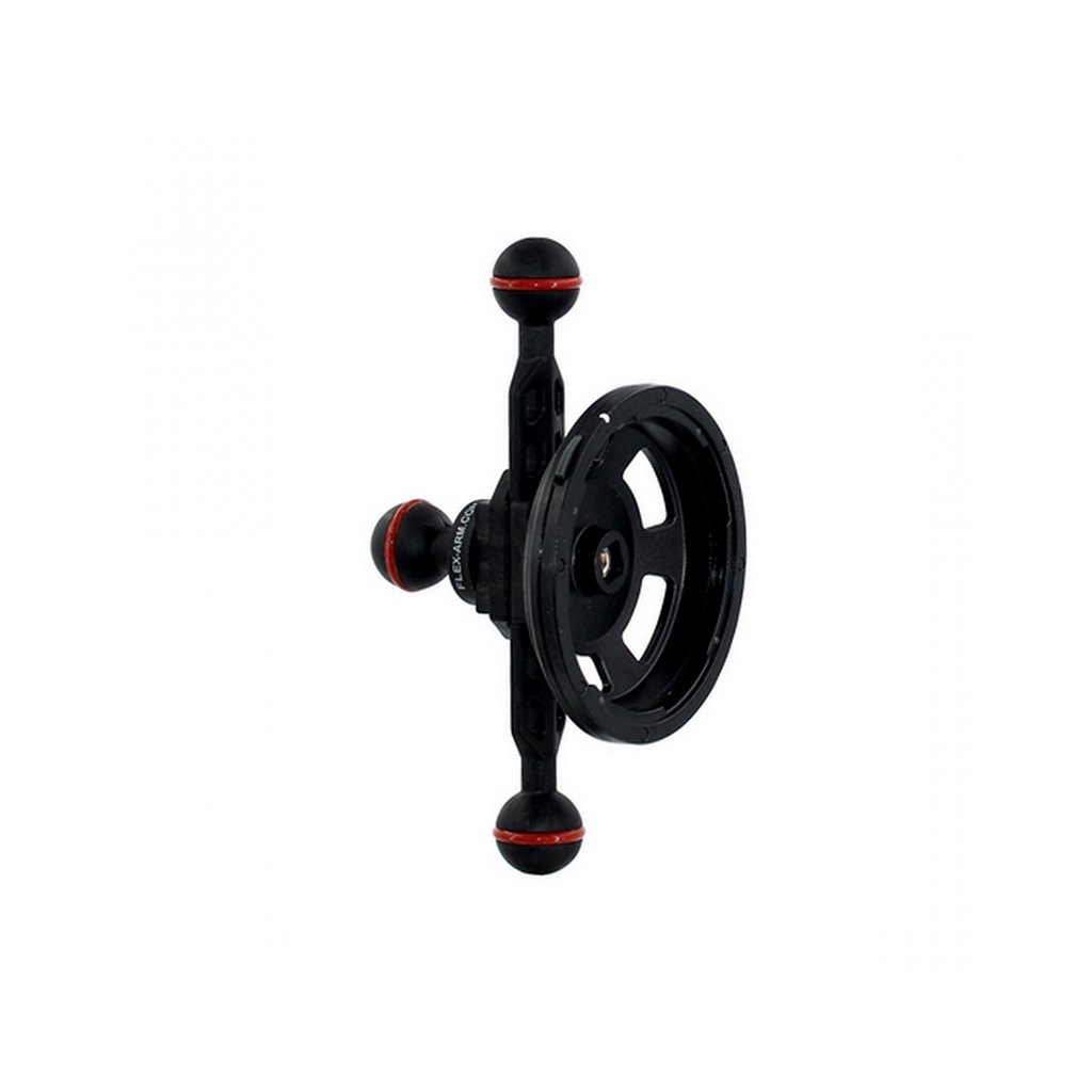 Plastic Carbon Kugelarm mit 3 Kugeln 25 mm Länge 18 cm und Linsenhalter AOI-QRS-01-MB4P mit Schnellverschlusssystem