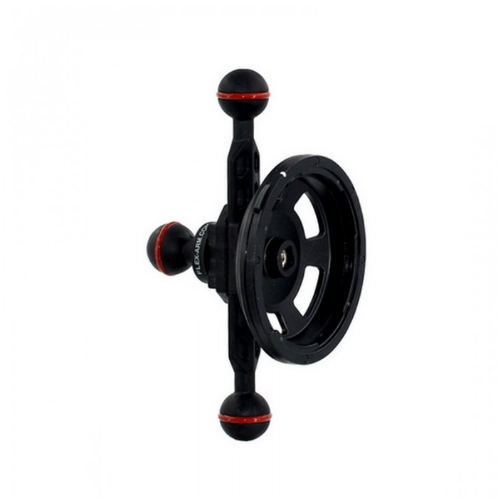 Plastic Carbon Kugelarm mit 3 Kugeln 25 mm Länge 18 cm und Linsenhalter AOI-QRS-01-MB4P mit Schnellverschlusssystem