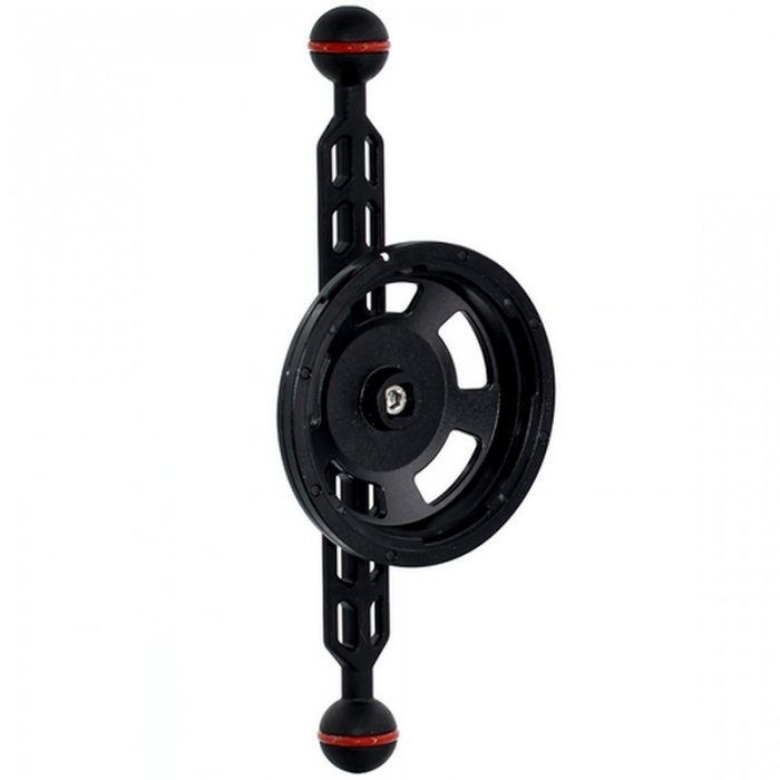 Plastic Carbon Brazo Doble Bola 25 mm Long 24 cm y Porta Objetivo QRS-01-MB4P