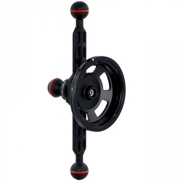 Plastic Carbon Braccio Tripla Sfera 25 mm Lung 24 cm Supporto Lenti a Sgancio Rapido QRS-01-MB4P