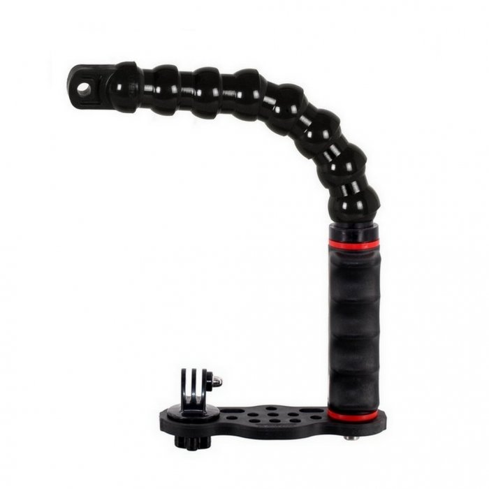 GO-TRAY v6 Underwater Bracket with Handle and 3/4 Flex Arm Ys Adapter for GoPro