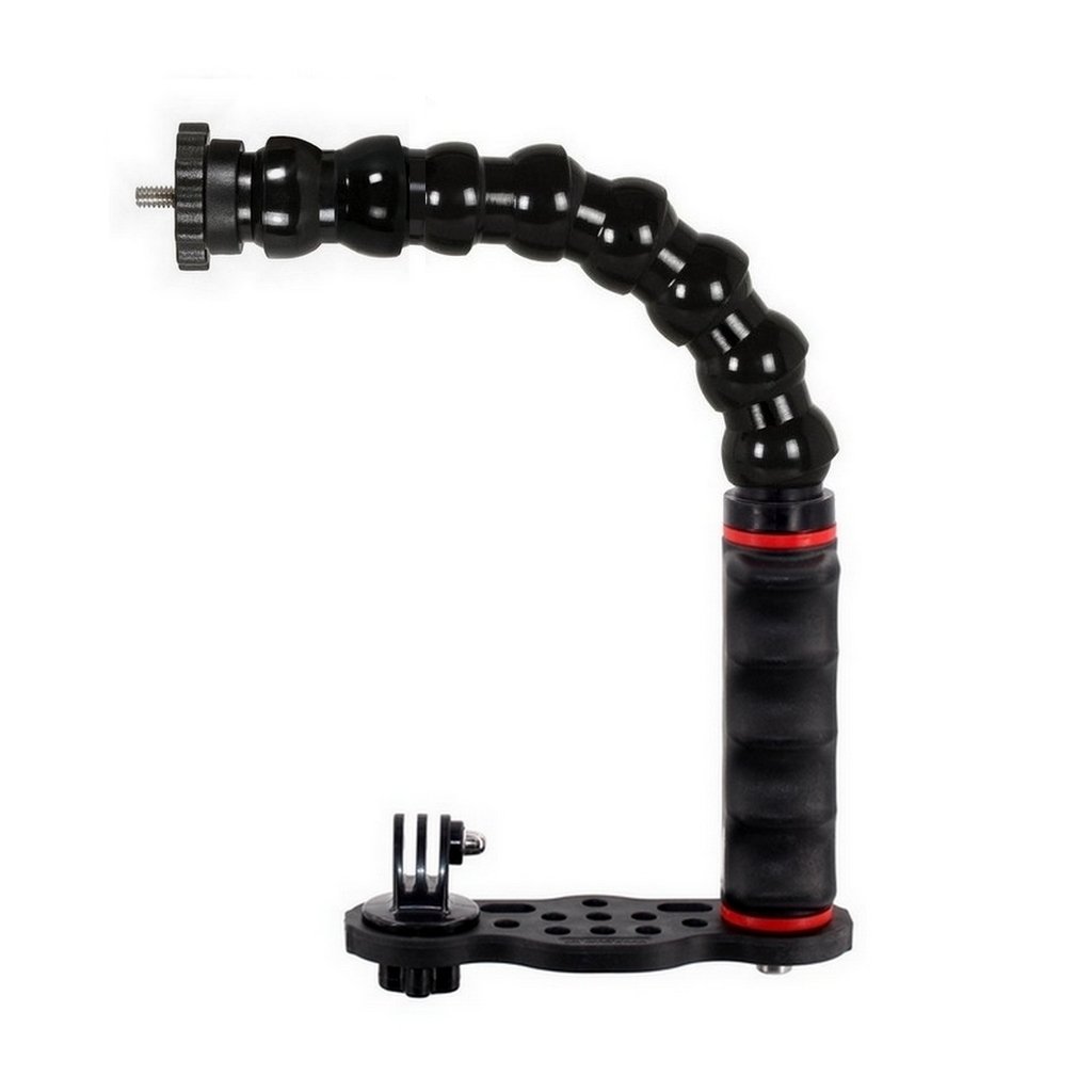 Pletina Go-Tray V6 con Puño y Brazo Flexible Adaptador Rosca Macho 1/4 Unc Trípode