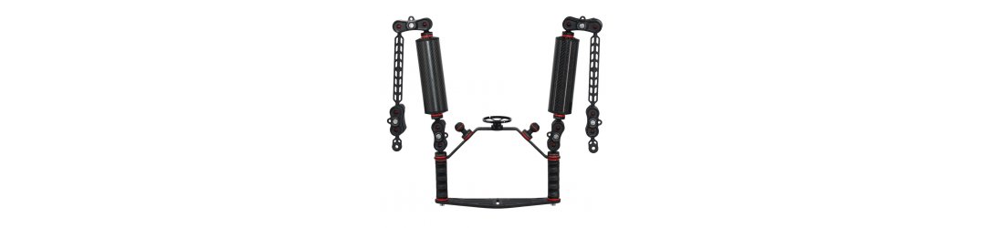 Pletina para Carcasas Kit Cross Bar con Soporte de Lente M67 Brazos Flotantes