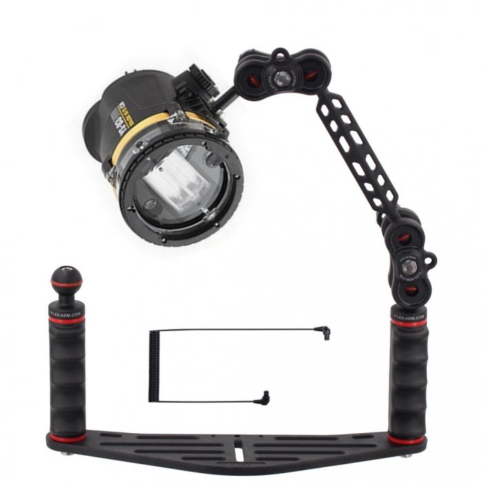 Pack Platine avec Flash Sea and Sea YS-D3 Duo et Câble Fibre Optique