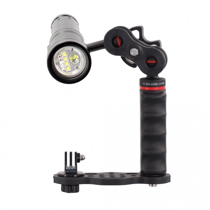 Kit Staffa Subacquea Go-Tray Torcia Video Supe PV32 3000 Lumen