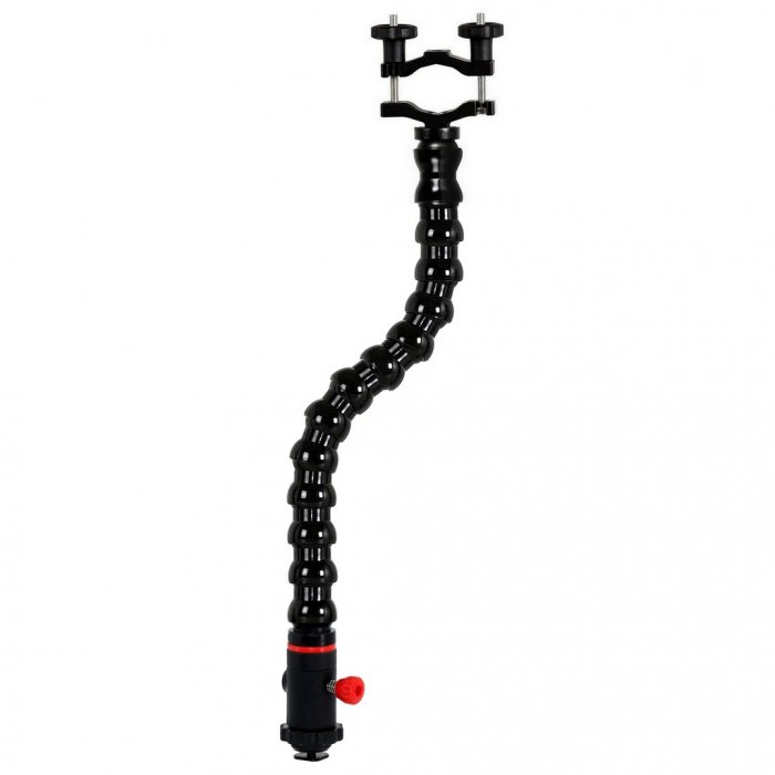 Cold Shoe with Quick Release and Flex Arm Pipe Clamp Leng 42 cm